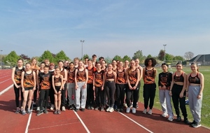 chalenge equip'athlé benjamin minimes au Neubourg 26 04 25 : PAAC 1er en benjamin et 2ème en minime