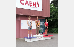 Régionaux de Combiné Caen 2 médailles Louis 1er et Sacha 2ème 
