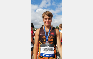 Louis médaille d'argent aux championnats de France de Combiné cadet à Laval 